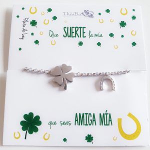 PULSERA TRÉBOL-HERRADURA