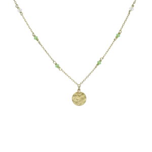 COLLAR CIRCULO EMERALD ORO A4496-20DG