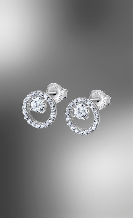 PENDIENTES PEGADOS CIRCONITAS. REF. LP3080-4/1