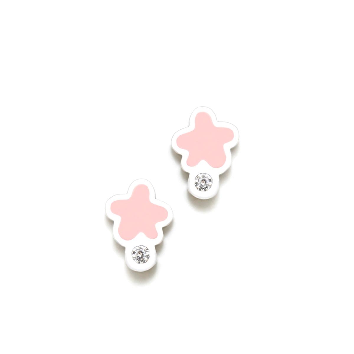 PENDIENTES NUBE ROSA-CIRCONITA NEW BEBÉ Ref.: 045NBE