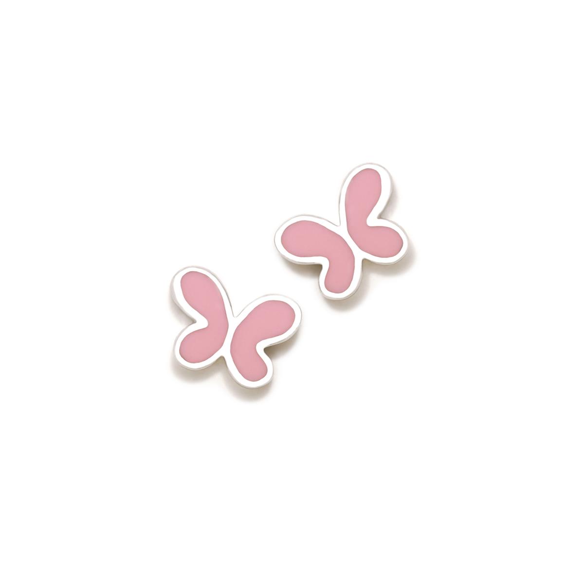 PENDIENTES ROSCA MARIPOSA ROSA Ref.: 011ROS