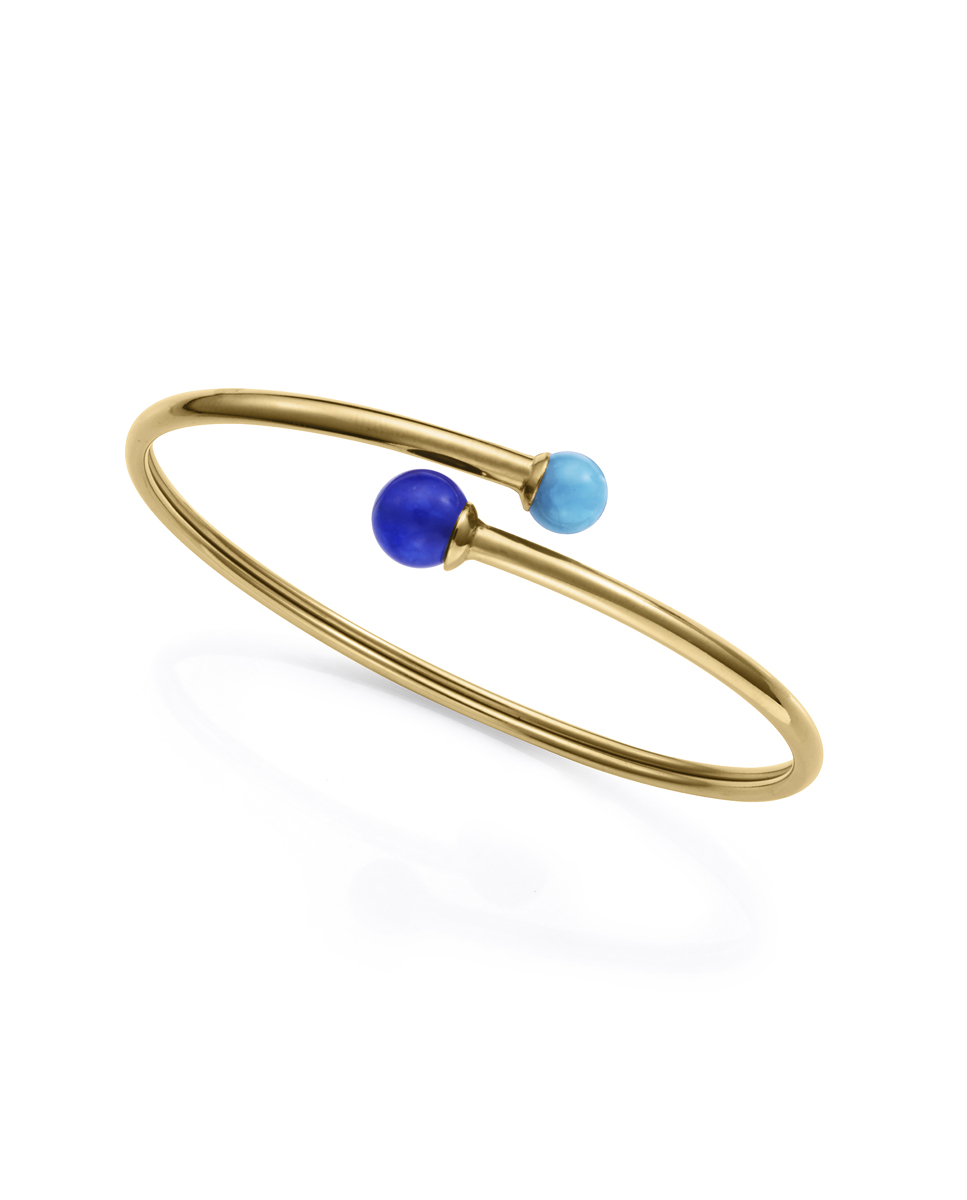 PULSERA ACERO IP DORADO PIEDRA NATURAL 14275P01013