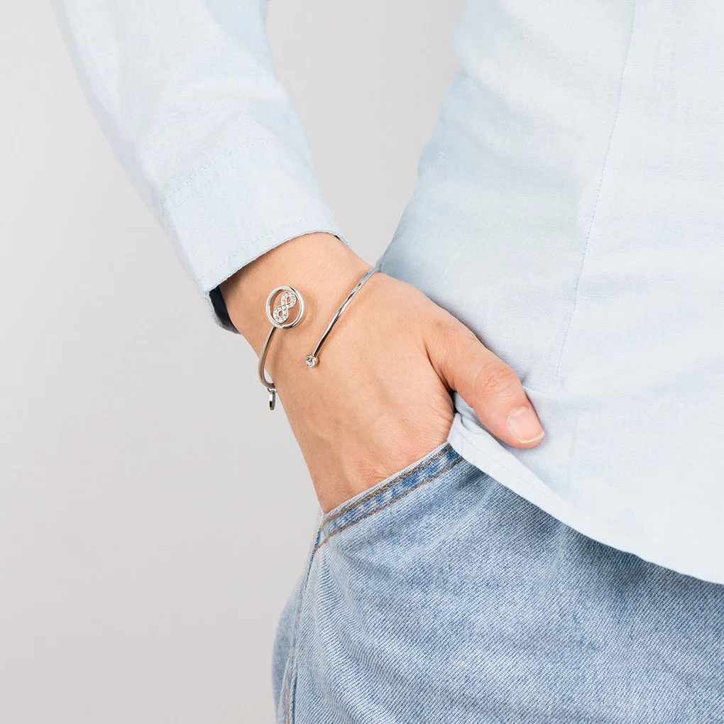 PULSERA INFINITO LOTUS STYLE MILLENNIAL LS2169-2/4 ACERO, MUJER - Imagen 2