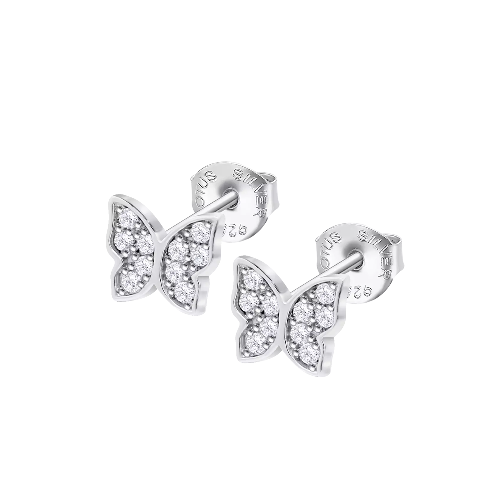 PENDIENTES MARIPOSA LOTUS SILVER PURE ESSENTIAL LP3051-4/1 PLATA, MUJER