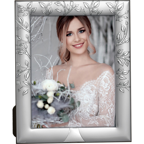 Portafoto en Plata laminada. Caja de Regalo Ref: CO1160N-5L