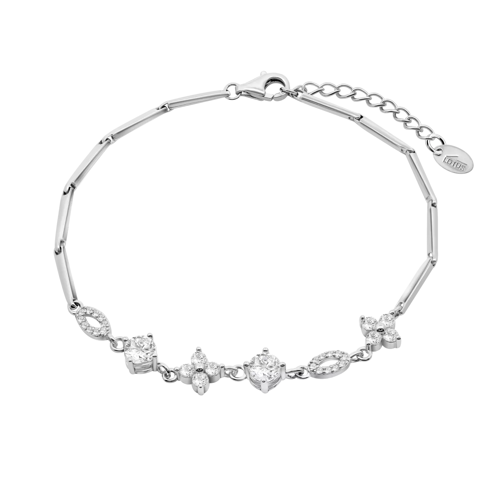 PULSERA FLOR LOTUS SILVER LP3675-2/1 PLATA, MUJER