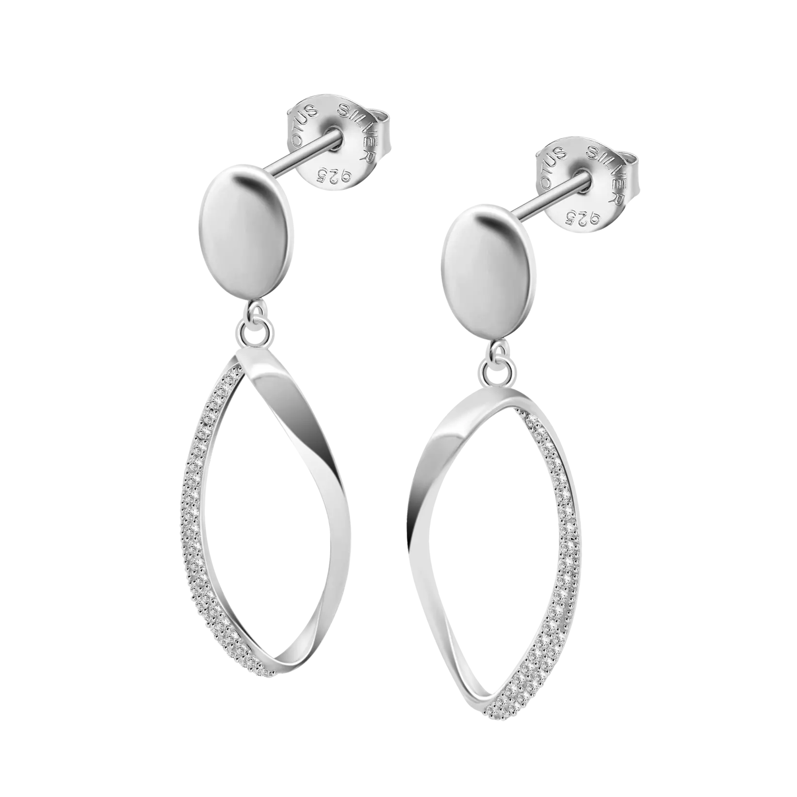 PENDIENTES LOTUS SILVER LP3689-4/1 PLATA, MUJER