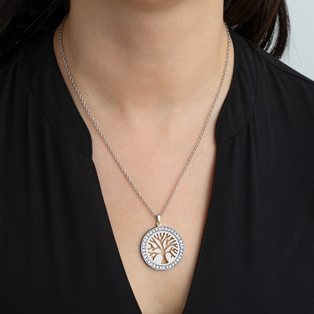 COLLAR ÁRBOL DE VIDA LOTUS STYLE LS2181-1/1 ACERO, MUJER - Imagen 2