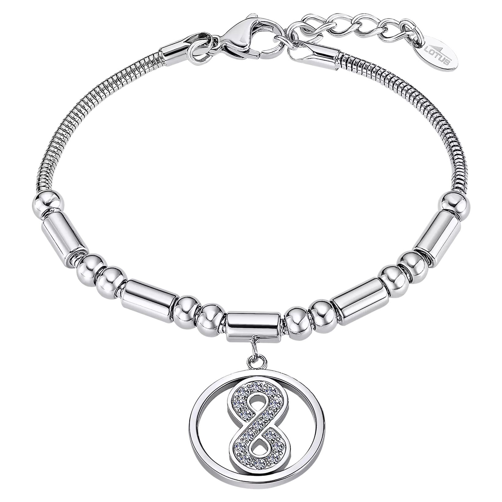 PULSERA INFINITO LOTUS STYLE MILLENNIAL LS2464-2/1 ACERO INOXIDABLE, MUJER