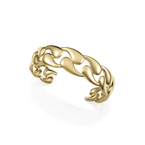 Brazalete acero dorado Air REF. 75416P01012