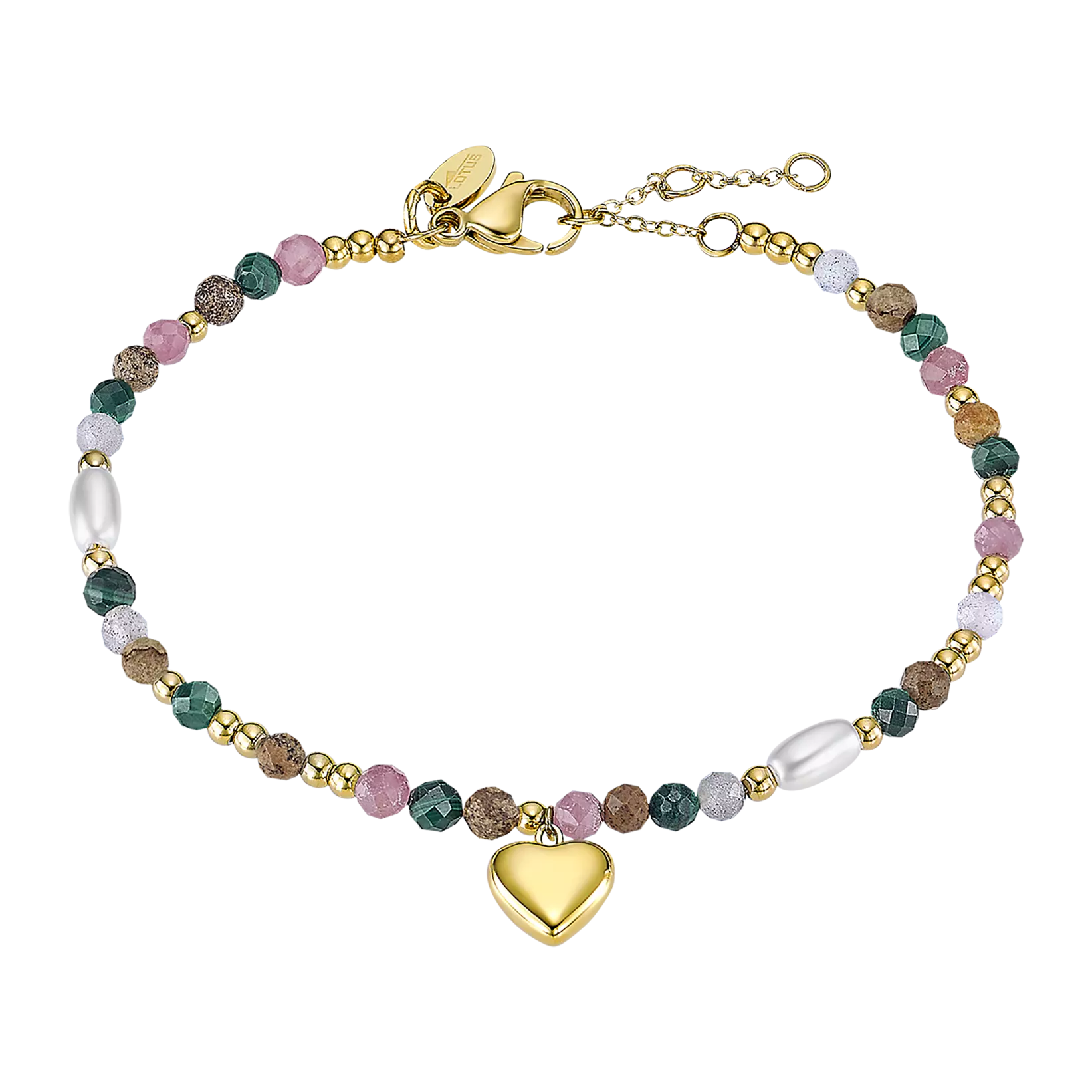 PULSERA LOTUS STYLE WOMAN'S HEART LS2553-2/2 ACERO INOXIDABLE, MUJER