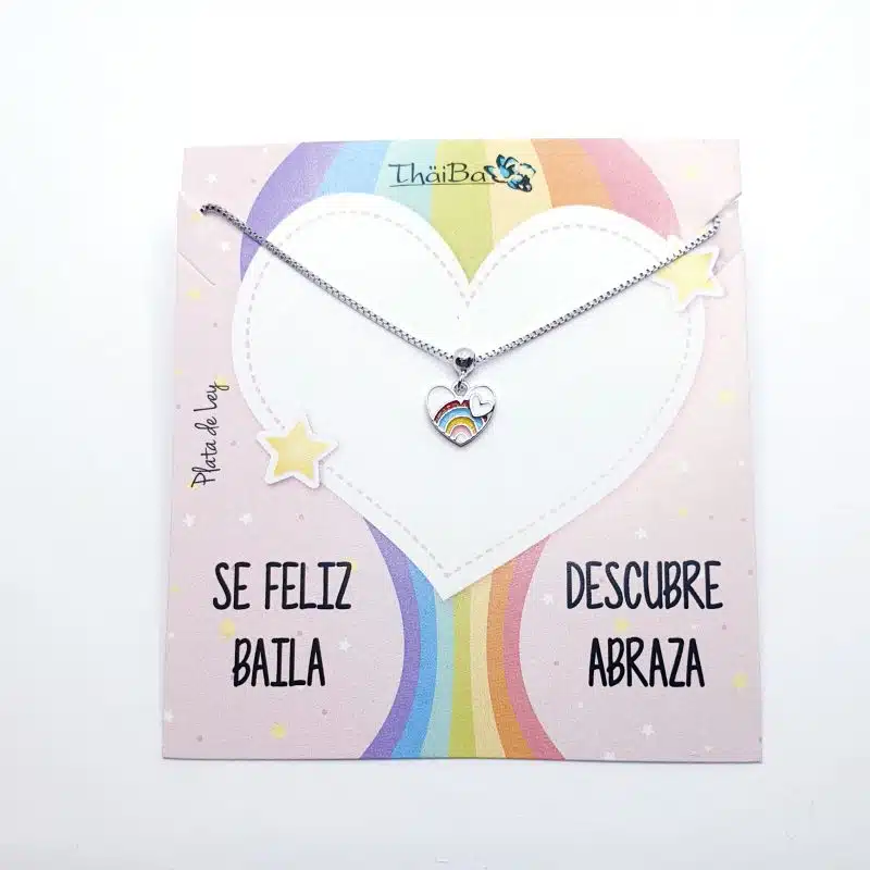 Pendientes infantil corazón happy REF.PEND2236 - Imagen 2