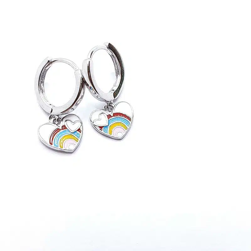 Pendientes infantil corazón happy REF.PEND2236