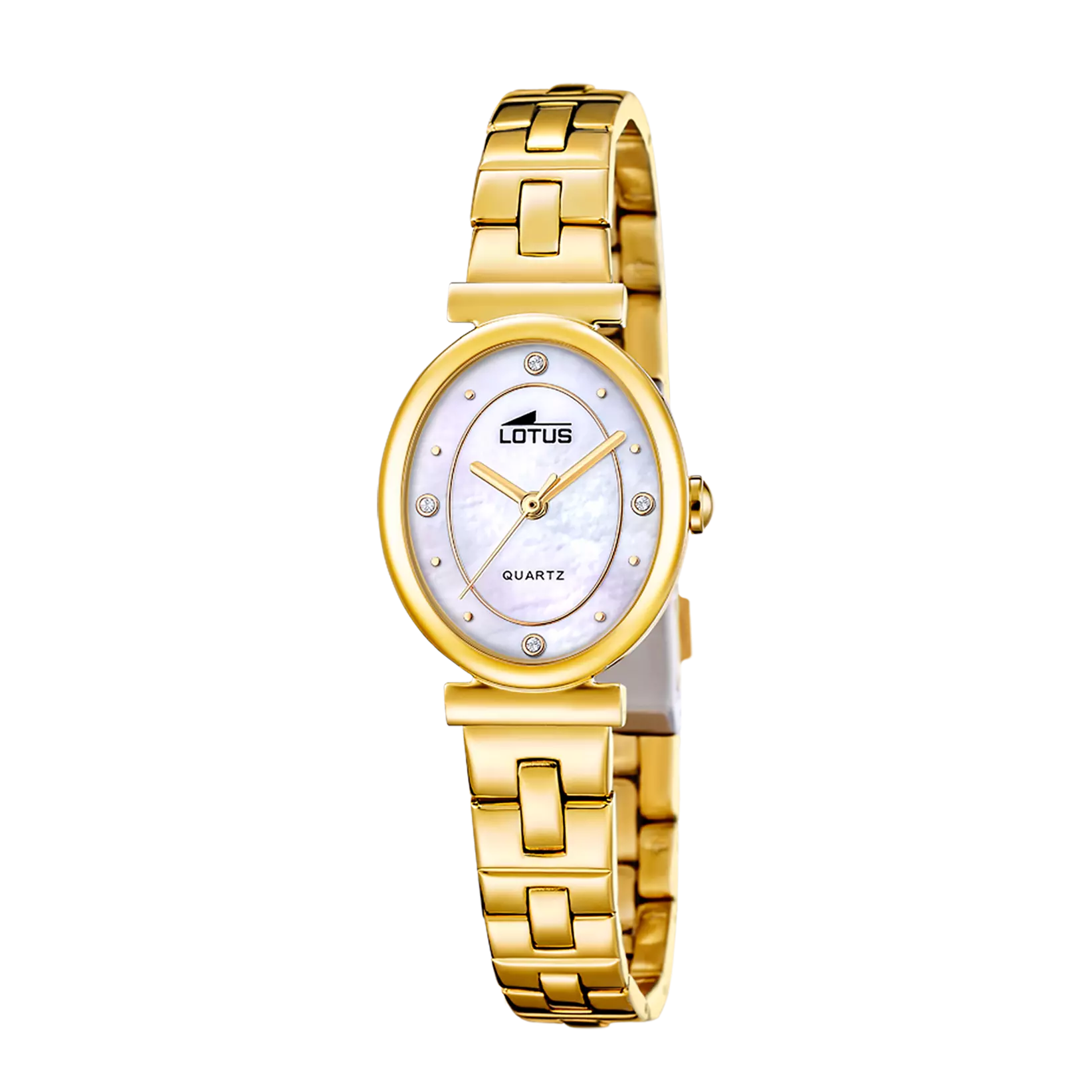 RELOJ DE MUJER 2GETHER BLANCO NACARADO CON BRAZALETE DE ACERO 19018/1