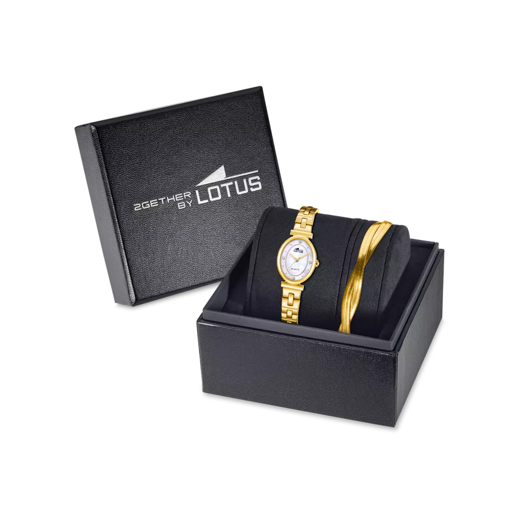 RELOJ DE MUJER 2GETHER BLANCO NACARADO CON BRAZALETE DE ACERO 19018/1 - Imagen 2