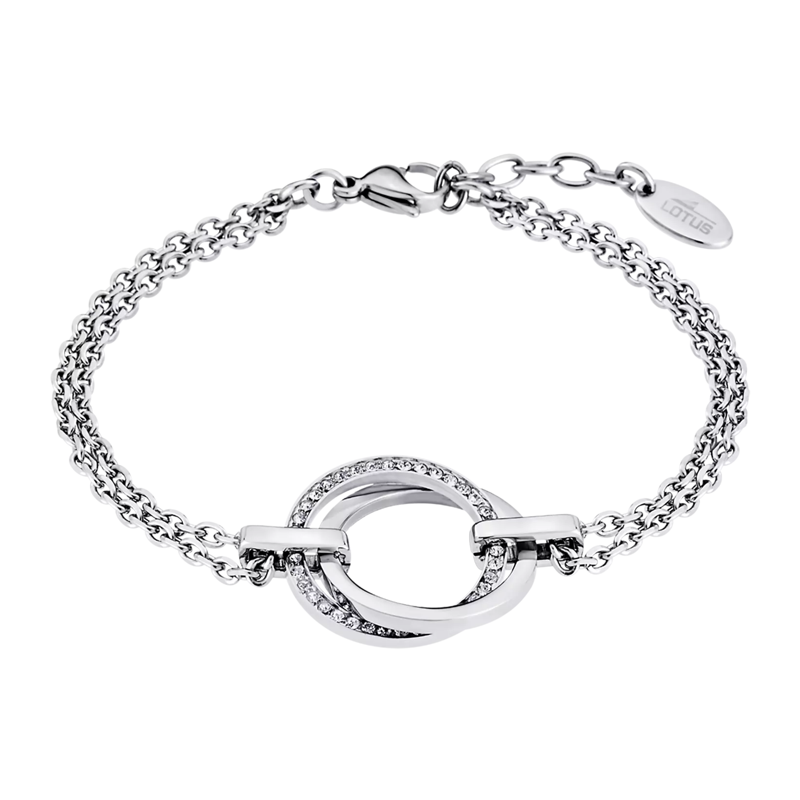 PULSERA GEOMÉTRICO LOTUS STYLE LS1780-2/1 ACERO INOXIDABLE, MUJER