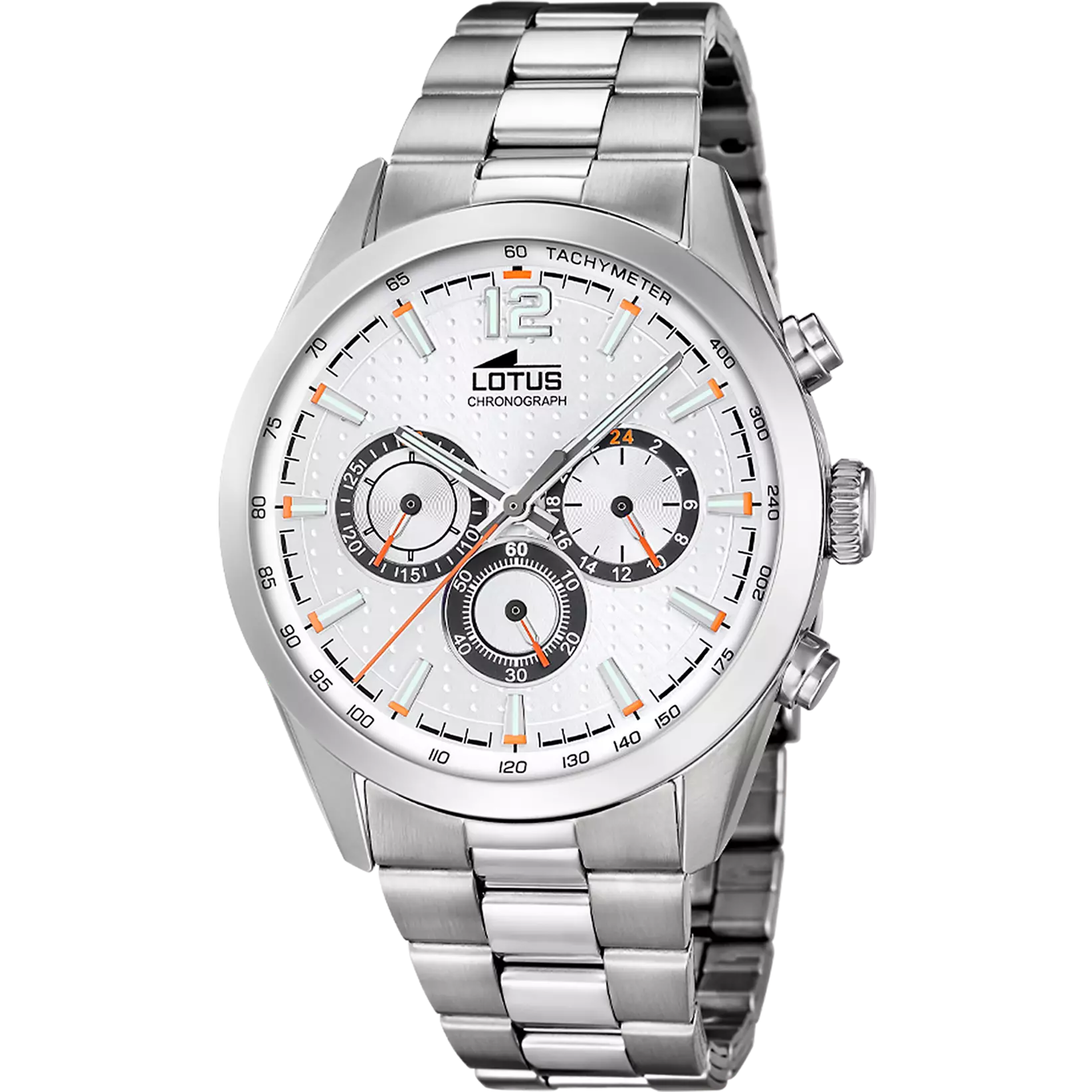 Reloj Lotus 18152/A plateado brazalete de acero inoxidable, hombre