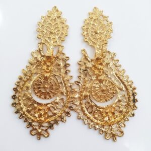 PENDIENTES RELOJ Nº5 DORADOS
