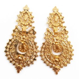 PENDIENTES RELOJ Nº3 DORADOS